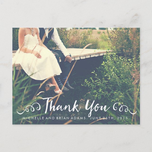 Wedding Photo Thank You Card (Front)