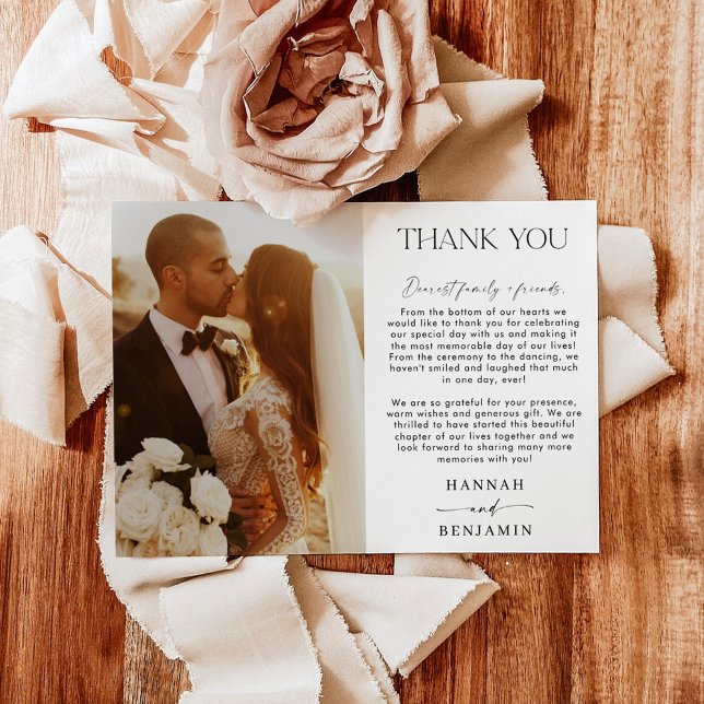 Wedding Photo Thank You Card | Photo Thank You (Creator Uploaded)