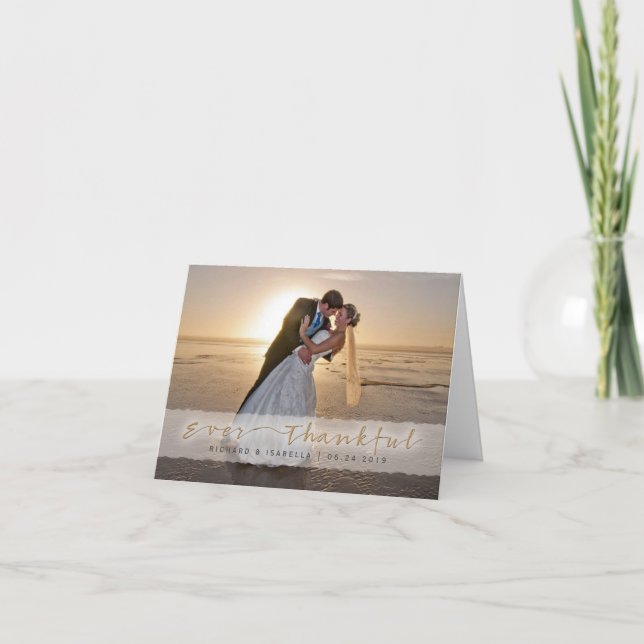 Wedding Photo Thank You | Ever Thankful (Front)