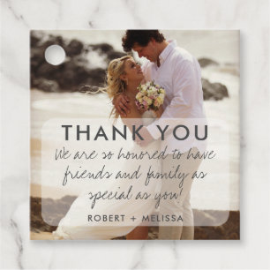 Wedding Photo Thank You Favour  Tags