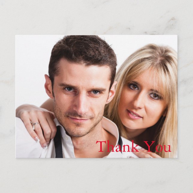 Wedding Photo Thank You Note Cards (Front)