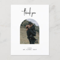 Wedding Photo Thank You Post Card