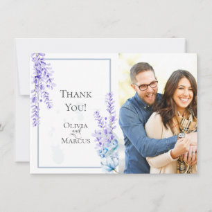 Wedding Photo Thank You     Watercolor Lavender