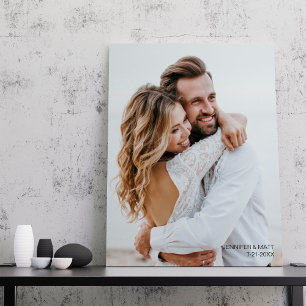 Wedding Photo Wedding Anniversary Gift Canvas Print