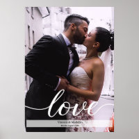 Wedding photo with Names and date