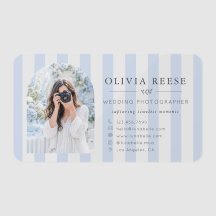 Wedding Photographer Blue Stripes