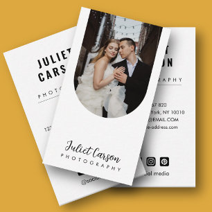 Wedding Photographer Minimalist Arch Photo Business Card