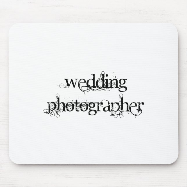 Wedding Photographer Mouse Pad (Front)