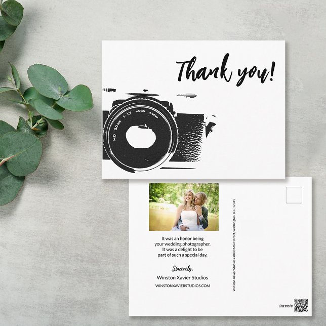 Wedding Photographer No logo Photo Postcard (Creator Uploaded)