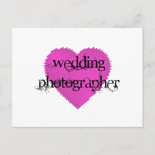 Wedding Photographer Postcard (Front)