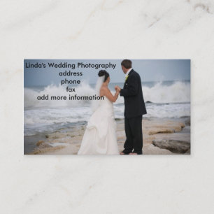 WEDDING PHOTOGRAPHER'S BUSINESS CARD