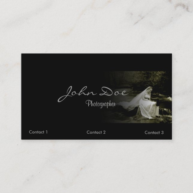 Wedding Photography Business card (Front)