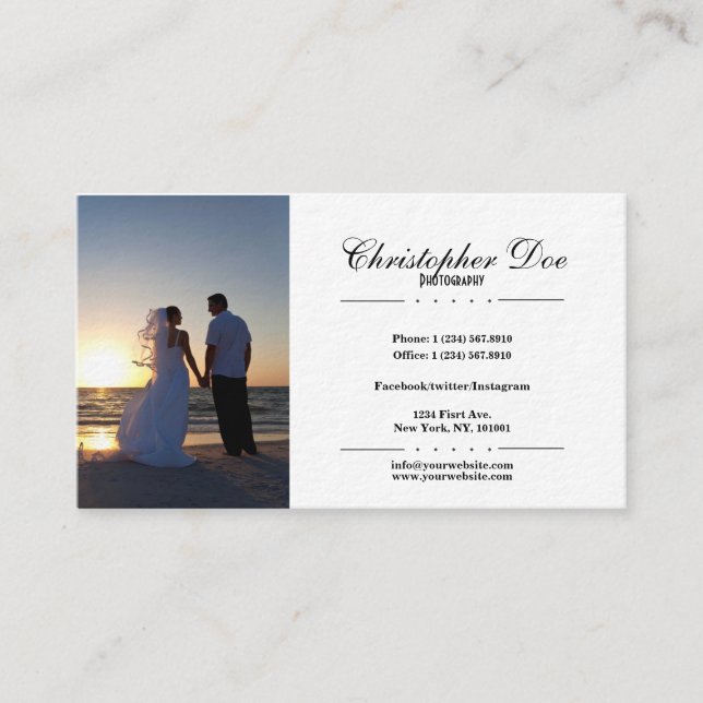 Wedding Photography Business Card (Front)