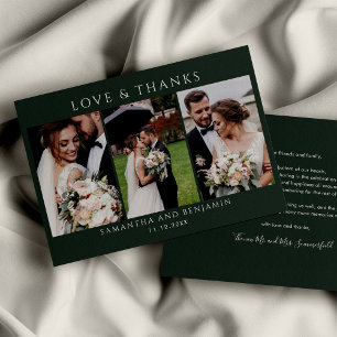 Wedding Photos Thank You Card