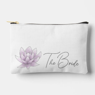 Wedding Pink Lotus Bride Accessory Pouch