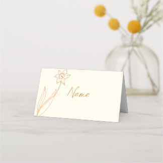 Wedding Place and Escort Card Daffodil