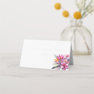 Wedding Place cards-Watercolor Tropical Bliss- Card