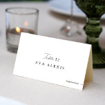 Wedding Place Cards With Meal Choice & Menu Option<br><div class="desc">Looking for elegant wedding place cards that offer meal choice and menu options? Look no further than these beautifully designed place cards, perfect for any wedding or event. These place cards feature a clean and simple design, with a handwritten script accent font that adds a touch of elegance and sophistication....</div>