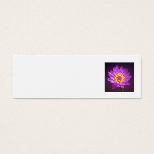 Wedding Place Name Card - lotus flower (Front)