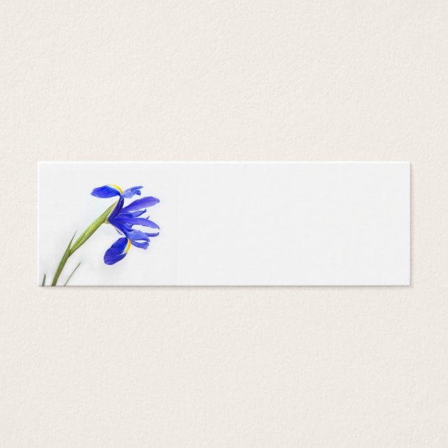 Wedding Place Name Card - purple iris flower (Front)