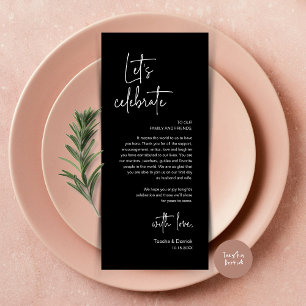 Wedding Place Setting Dinner Party Thank You Card