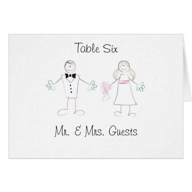 Wedding Placecard (Front Horizontal)