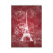 Wedding Placecards Romantic Paris Red