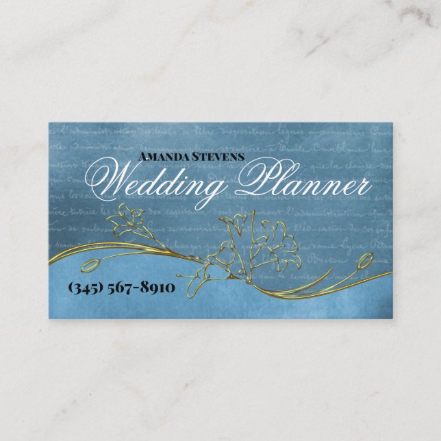 Wedding Planner Business Card (Front)