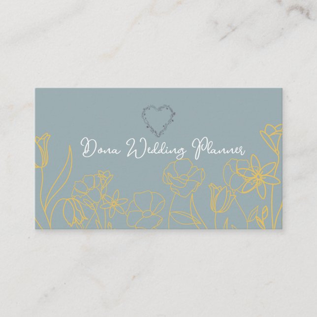 Wedding Planner Business Card  (Front)