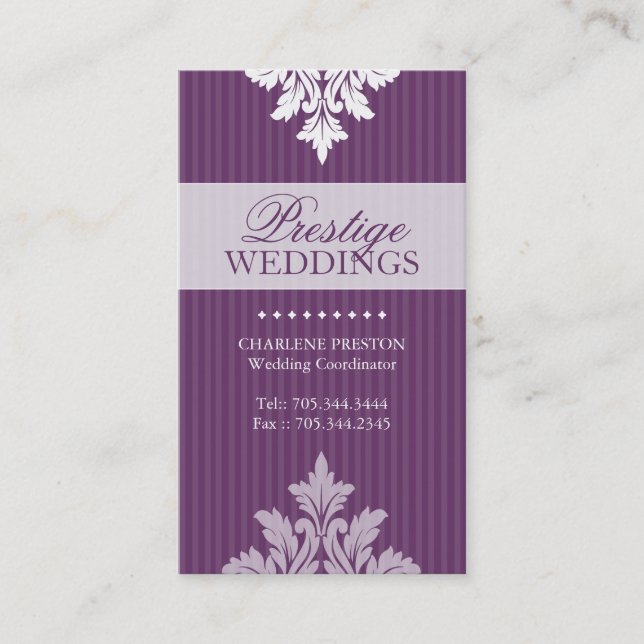 WEDDING PLANNER BUSINESS CARD (Front)