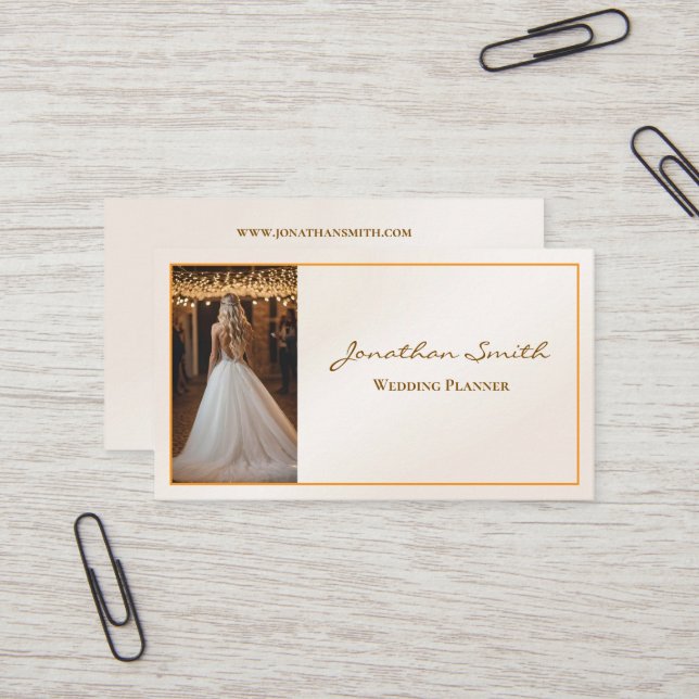 Wedding Planner Business Card (Front/Back In Situ)