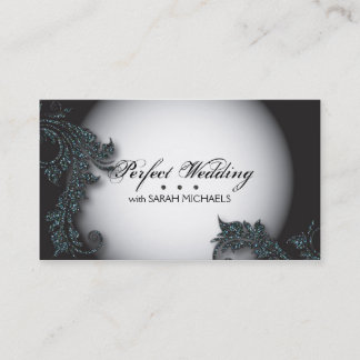 Wedding Planner Business Card Bold Fancy Glitter