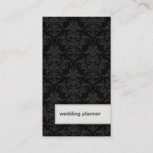 Wedding Planner Business Card Professional Damask
