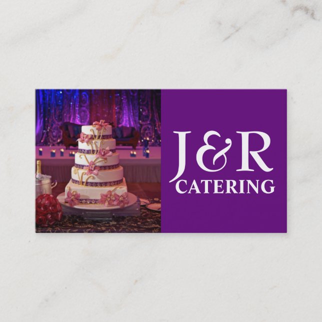 Wedding Planner Catering Restaurant, Business Card (Front)