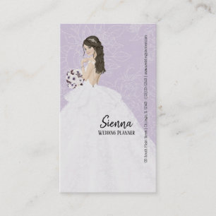 Wedding Planner choose background color Business Card