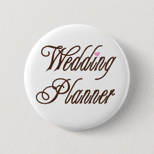Wedding Planner Classy Browns 6 Cm Round Badge
