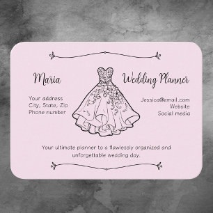 Wedding Planner Coordinator Business Card
