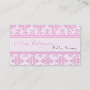 Wedding Planner Damask Filigree Business Card
