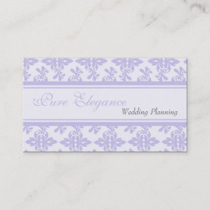 Wedding Planner Damask Filigree Business Card