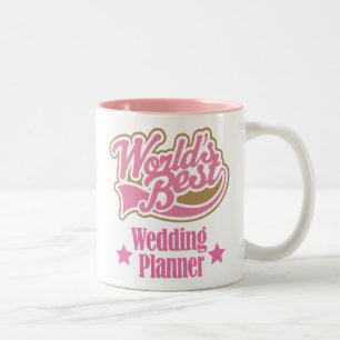 Wedding Planner Gift (Worlds Best) Two-Tone Coffee Mug