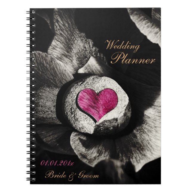 Wedding Planner, Hearth of Stone Art Spiral Notebook (Front)
