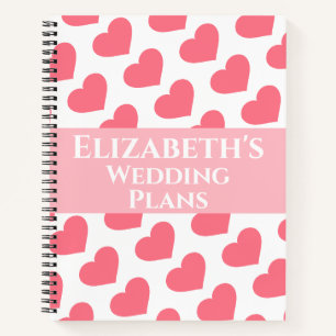 Wedding Planner Love Hearts Notebook