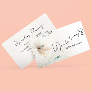 Wedding Planner Modern Boho Business Card