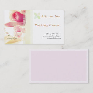 Wedding Planner Personal Card
