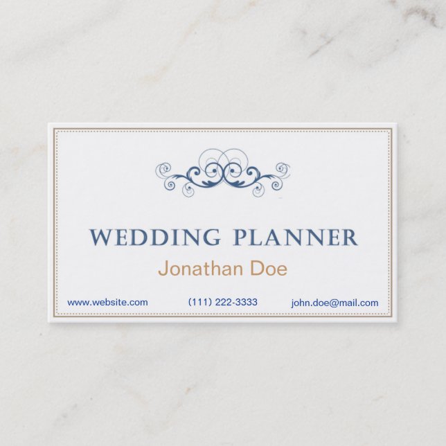 Wedding Planner Personal Card (Front)