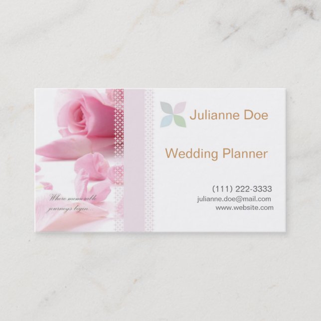 Wedding Planner Personal Card (Front)