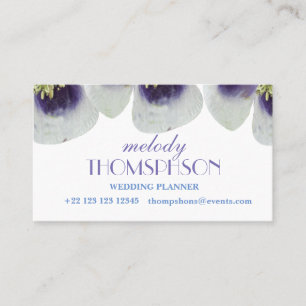 Wedding Planner, Pink Rose Elegant Business Cards