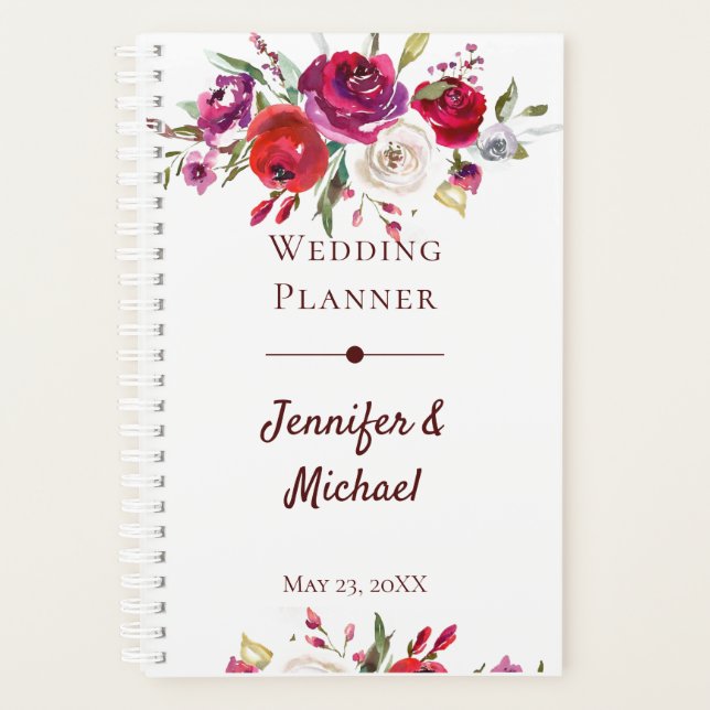 Wedding Planner with 2 Photo Template (Front)
