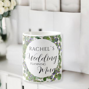 Wedding-Planning-Mug-Name-Botanical Coffee Mug