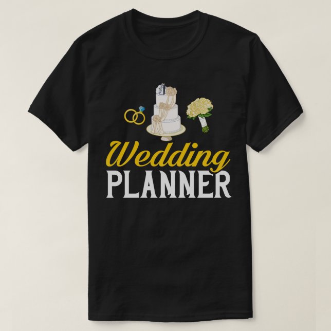 Wedding Planning Party Planner Coordinator Checkli T-Shirt (Design Front)